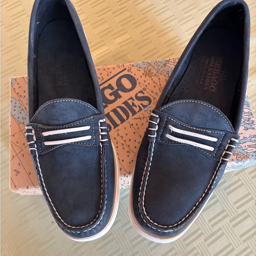 Sebago Dockside’s Navy Boat Shoes